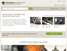 Tablet Screenshot of grangeracademic.com